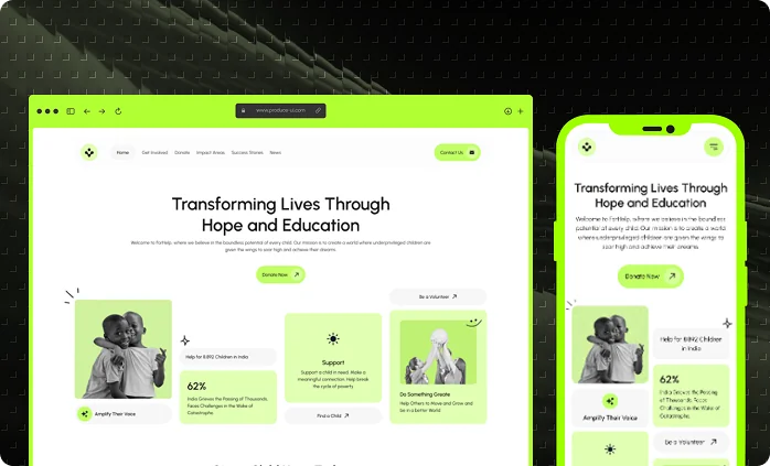 Event management system responsive design for desktop and mobile
