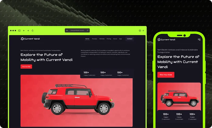 Real estate portal responsive design for desktop and mobile